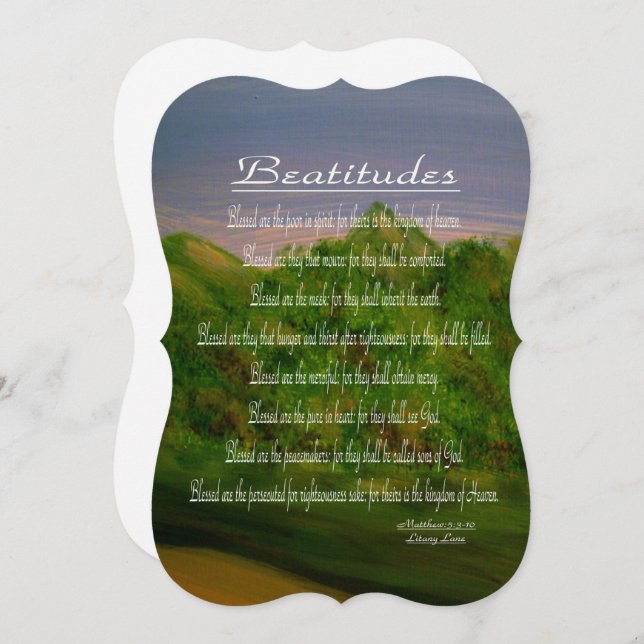 Beatitudes Holiday Card (Front/Back)