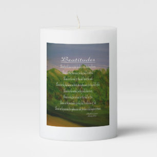Beatitudes  pillar candle