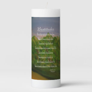 Beatitudes Pillar Candle