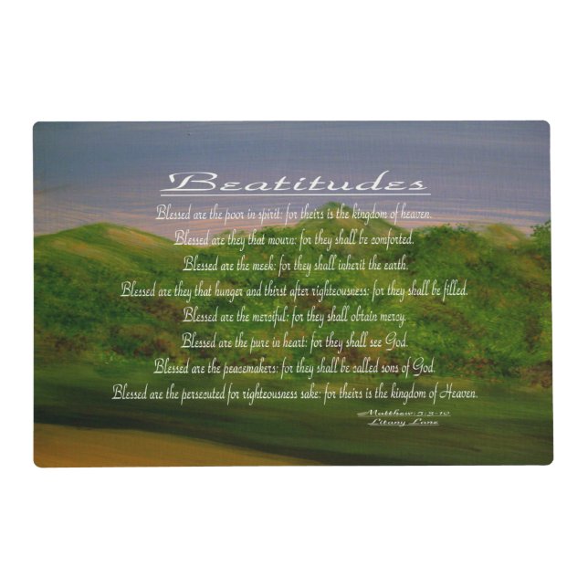 Beatitudes Placemat (Front)