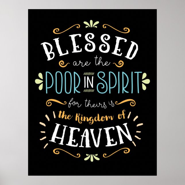 Beatitudes - Poor in Spirit Poster (Front)