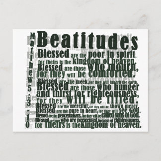 BEATITUDES POSTCARD