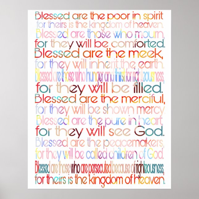 Beatitudes poster (Front)