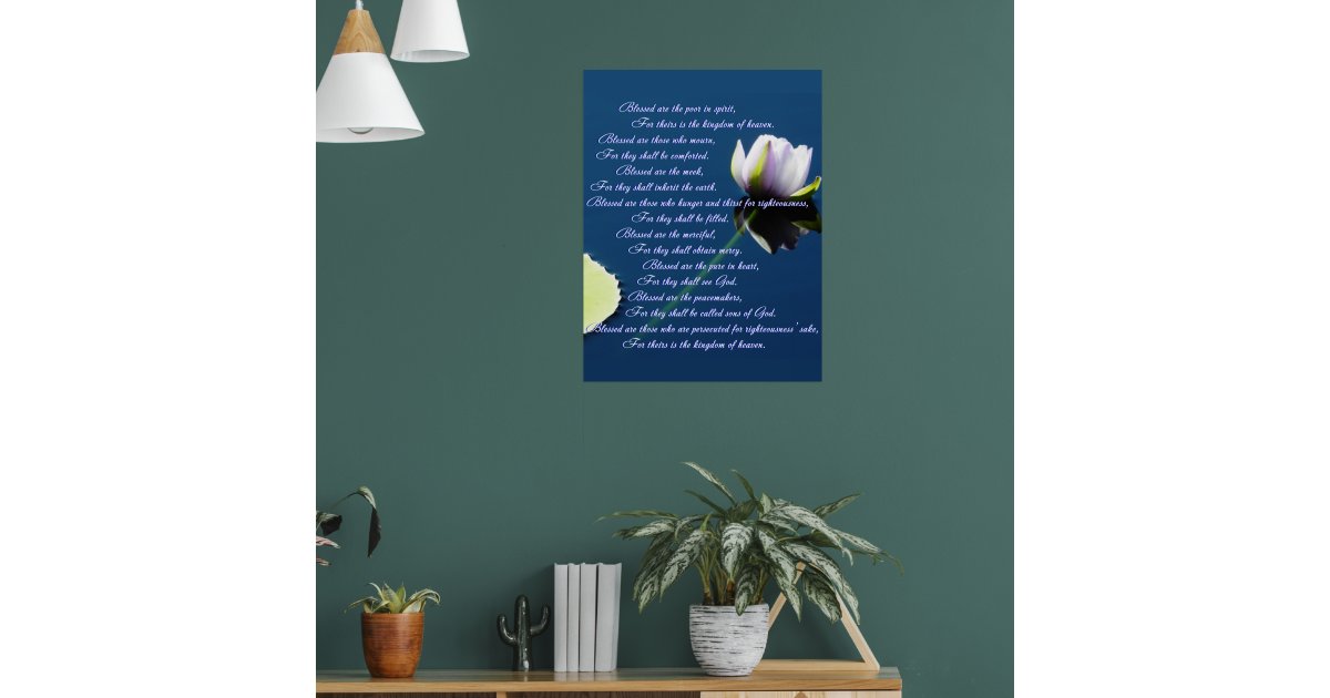Beatitudes Poster Zazzle