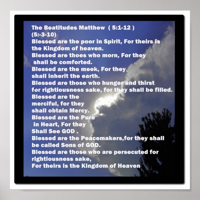 Beatitudes Poster (Front)