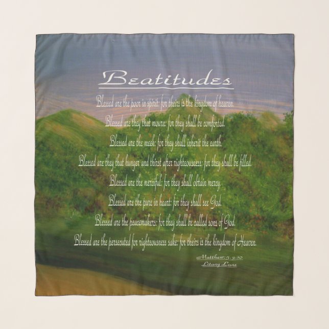 Beatitudes  scarf (Front)