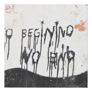 Beatles ashram faux canvas print
