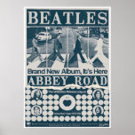 beatles, classic rock, vintage band, british music poster