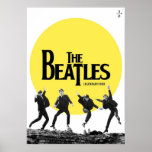 beatles, classic rock, vintage band, british music poster