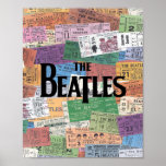 beatles, classic rock, vintage band, british music poster