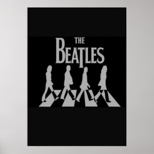 beatles, classic rock, vintage band, british music poster