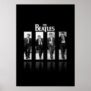 beatles, classic rock, vintage band, british music poster