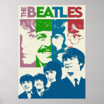 beatles, classic rock, vintage band, british music poster