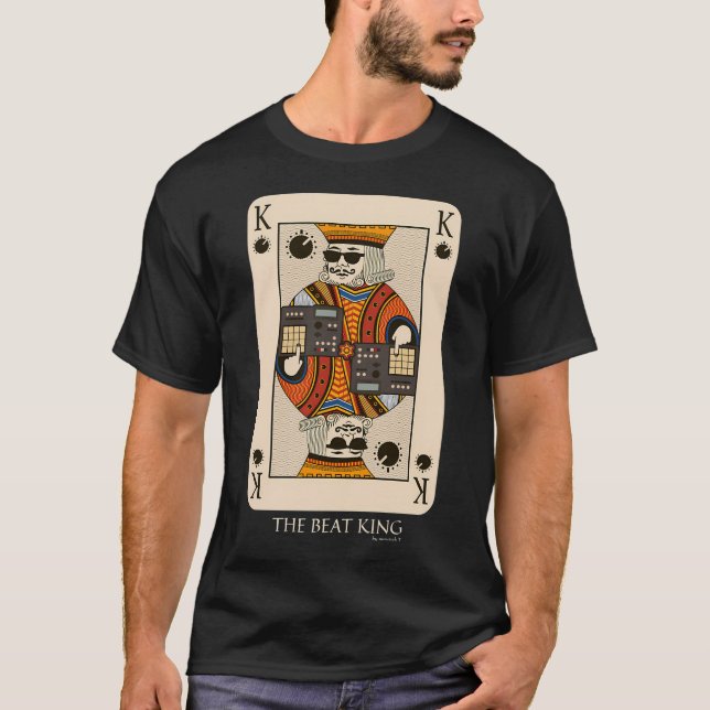 Beatmaker King Card For Music Producer And Dj T-Shirt (Front)