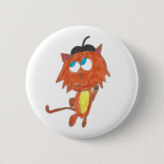 Beatnik Kitten Button