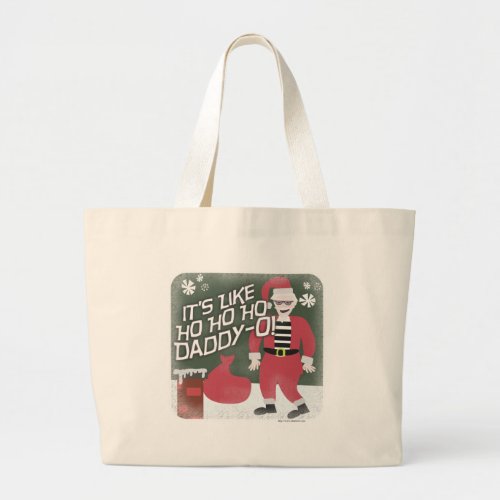 Beatnik Santa Large Tote Bag