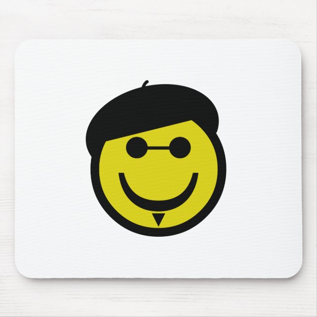 Beatnik Smiley Mouse Pad (Front)