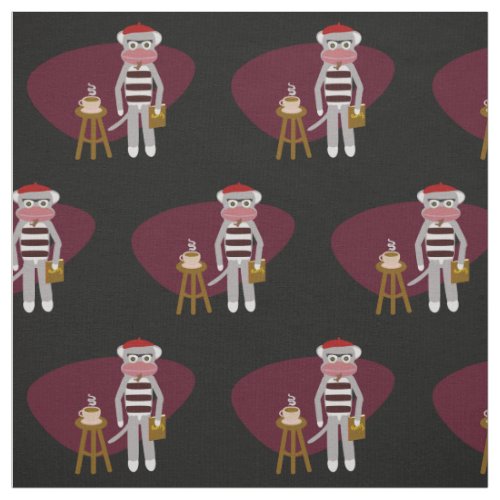 Beatnik Sock Monkey Fabric