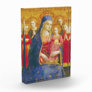 Beato Angelico | Madonna With Child And Angels Photo Block by paesaggi at Zazzle