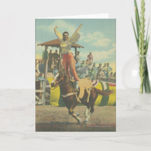 Beatrice Cooper doing a Roman Stand. Card