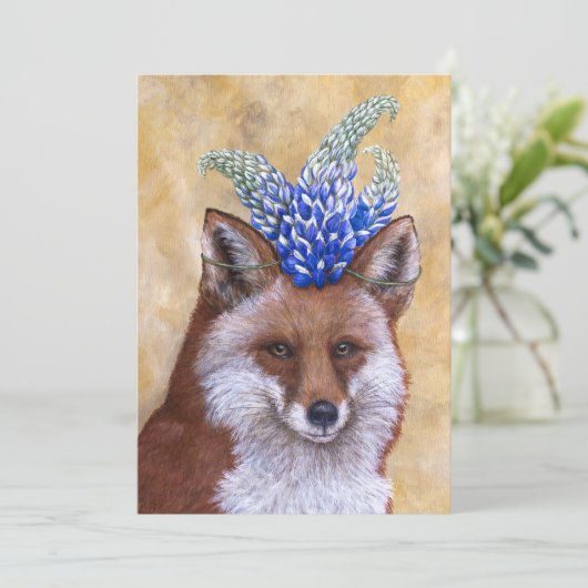 Beatrice the fox flat card (Standing Front)