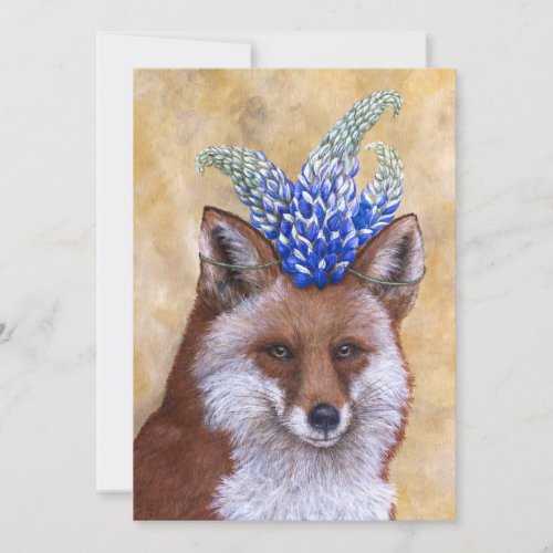 Beatrice the fox flat card