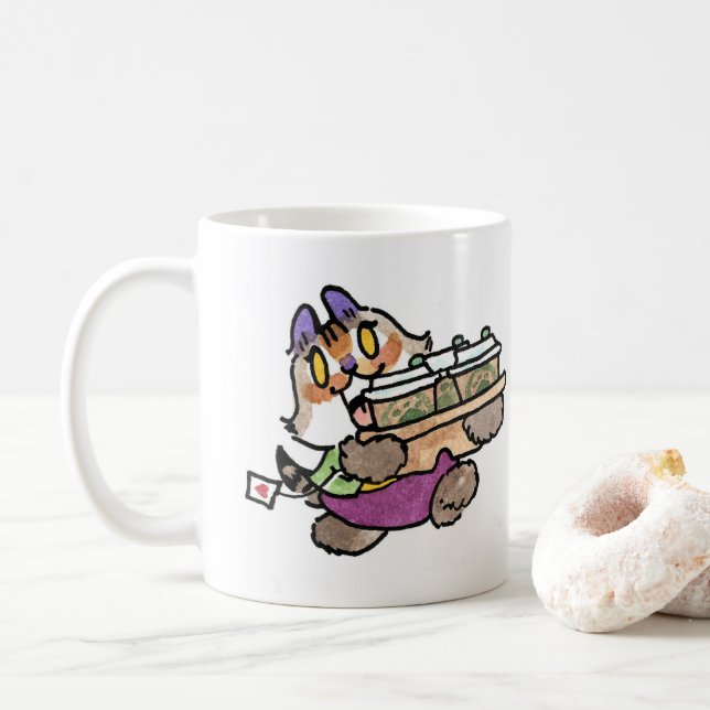 Beatrix Coffee Run mug (With Donut)
