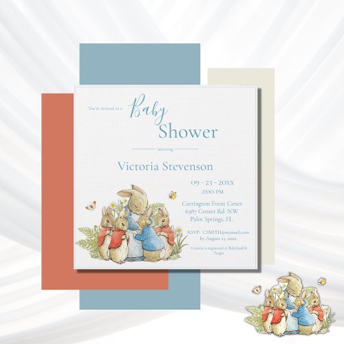 Beatrix Potter Baby Shower Invitation