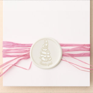 Beatrix Potter Baby Shower Wax Seal Sticker