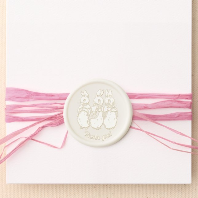 Beatrix Potter Baby Shower Wax Seal Sticker (Front)