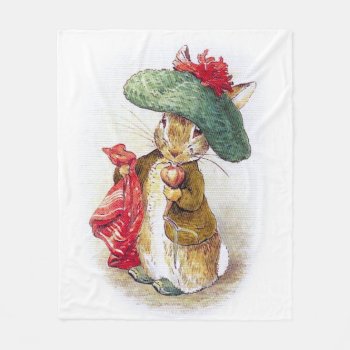 Beatrix Potter: Benjamin Bunny Fleece Blanket by vintagechest at Zazzle