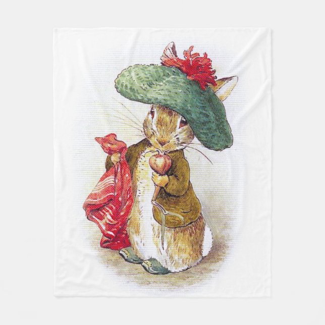 Beatrix Potter: Benjamin Bunny Fleece Blanket (Front)
