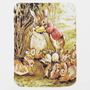 Beatrix Potter Bunnies Baby Blanket