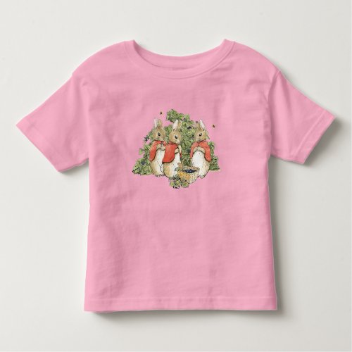 Beatrix Potter Bunnies Picking Berries  Toddler T_shirt