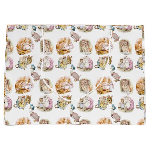Beatrix Potter  Bunny Mouse Puddle Duck Squirrel Large Gift Bag