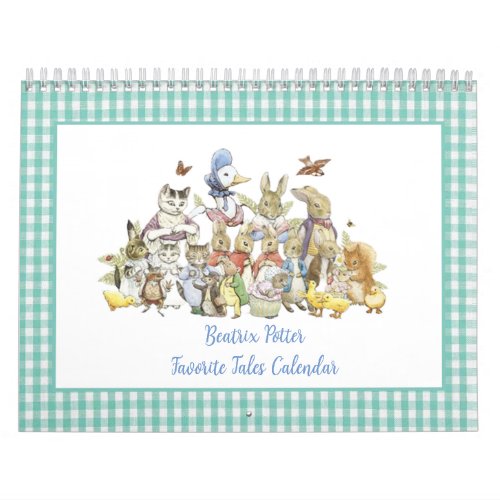 Beatrix Potter Calendar Two Page Medium Size 