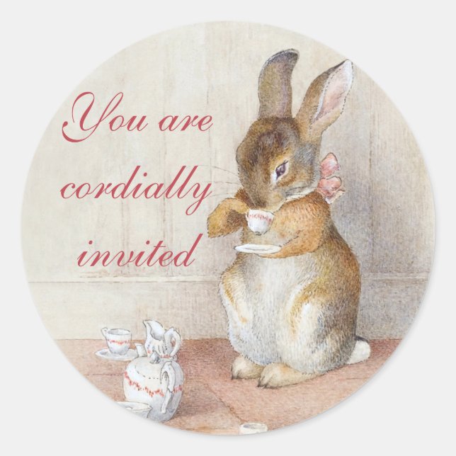 Beatrix Potter Custom Bunny Rabbit Stickers (Front)