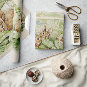 Beatrix Potter Cute Bunny Wrapping Paper