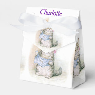 Beatrix Potter Cute Kitten Birthday Favor Boxes