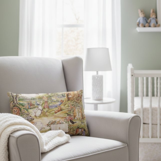 Beatrix Potter Cute Peter and Friends Accent Pillow (Creator Uploaded)
