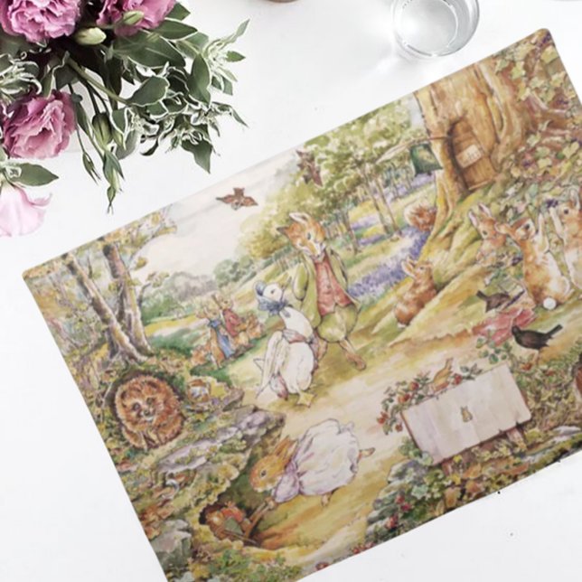 Beatrix Potter Cute Peter and Friends Cloth Placemat (Creator Uploaded)
