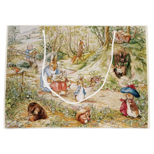Beatrix Potter Cute Peter and Friends Large Gift Bag