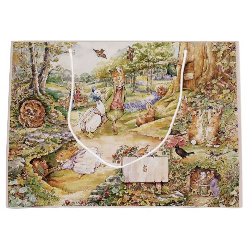 Beatrix Potter Cute Peter and Friends Large Gift Bag