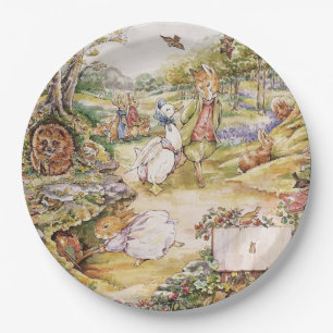 Beatrix Potter Cute Peter and Friends Paper Plates