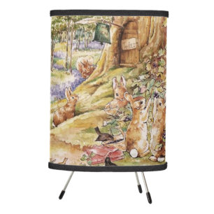Beatrix Potter Cute Peter and Friends Tripod Lamp