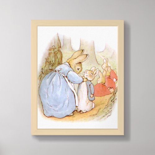 Beatrix Potter from The Tale of Peter the Rabbit Framed Art