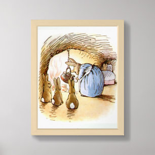 Beatrix Potter from The Tale of Peter the Rabbit Framed Art