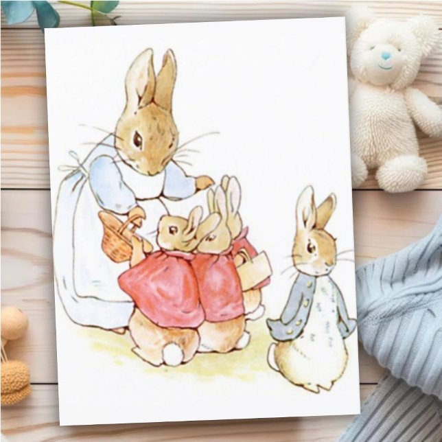 Beatrix Potter from The Tale of Peter the Rabbit Postcard (Creator Uploaded)