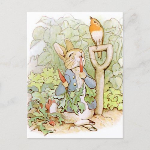 Beatrix Potter from The Tale of Peter the Rabbit Postcard