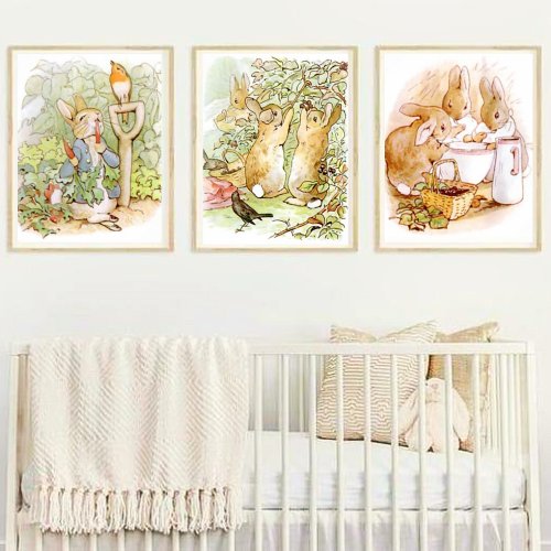 Beatrix Potter from The Tale of Peter the Rabbit Wall Art Sets